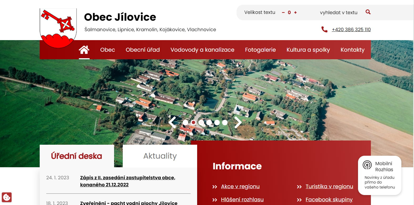 Obec Jílovice